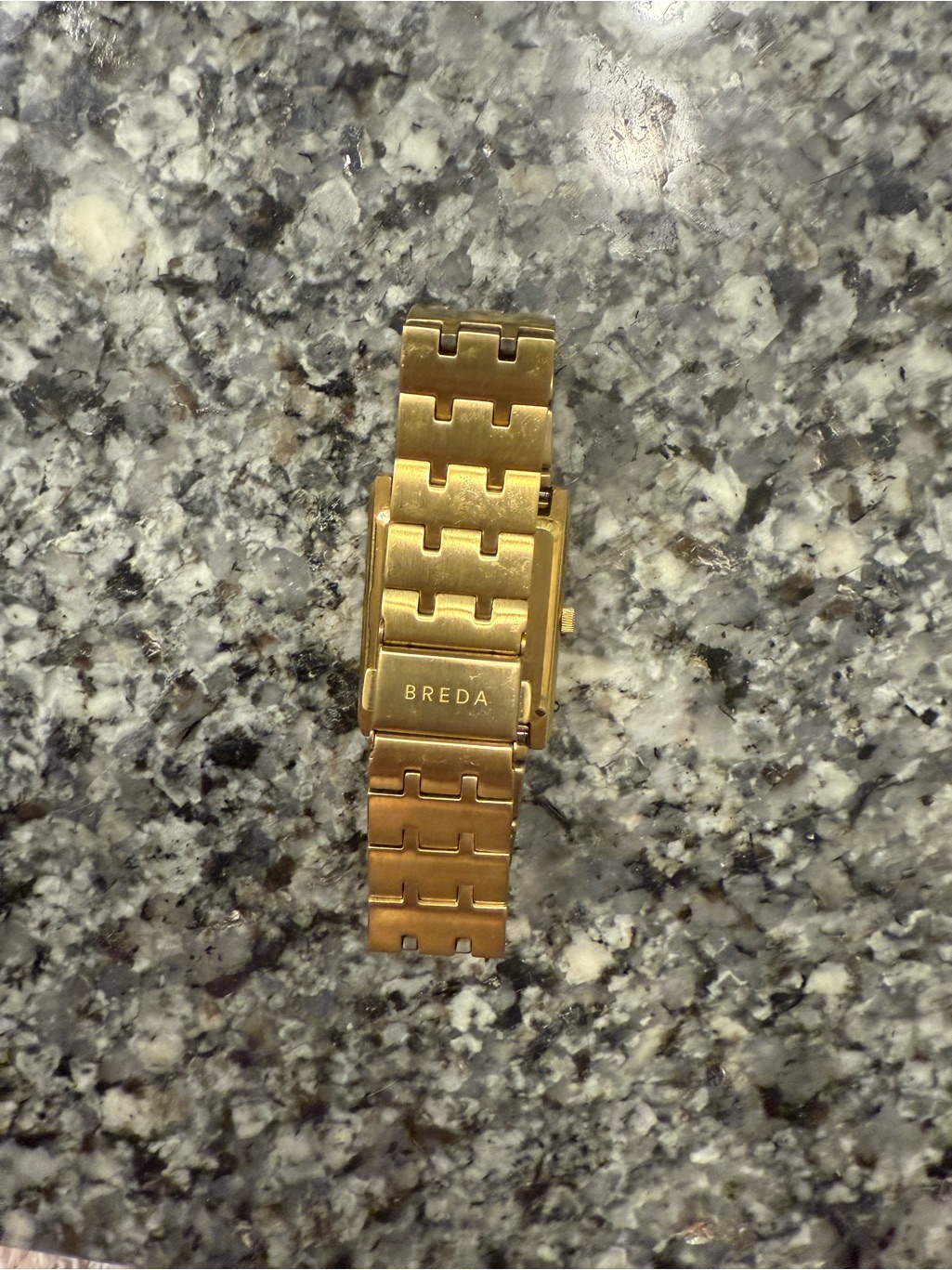 Gold Rectangular Womens Bracelet Watch — image 3 of 4